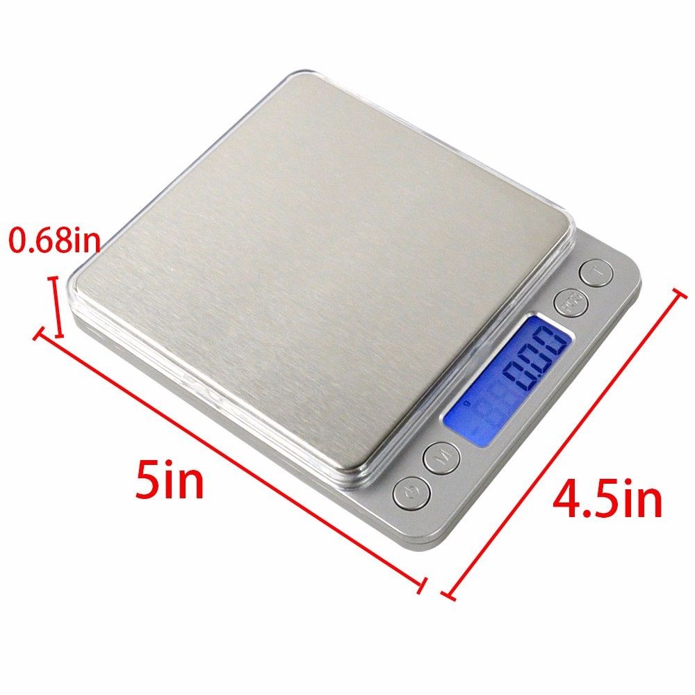 Báscula de bolsillo Digital de alta precisión báscula de joyas de cocina báscula de bolsillo Función de pantalla LCD y Uds. Feature500g/0,01g