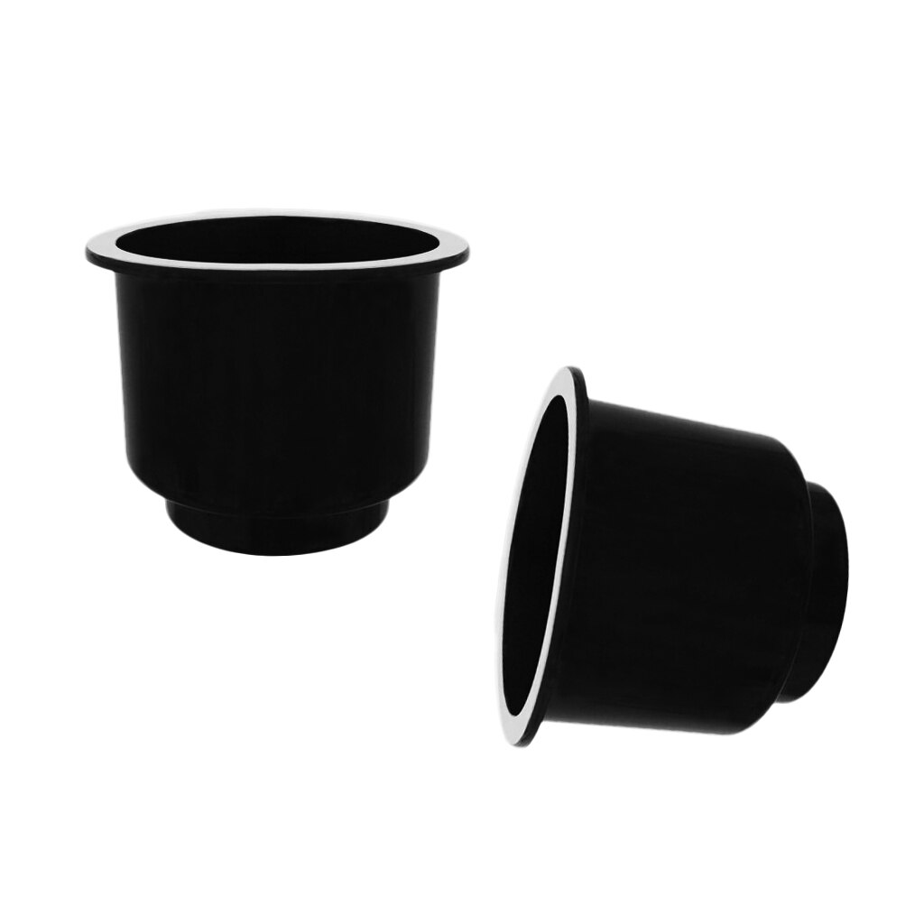 Porte-gobelets universel pour bateau, 2 pièces, noir