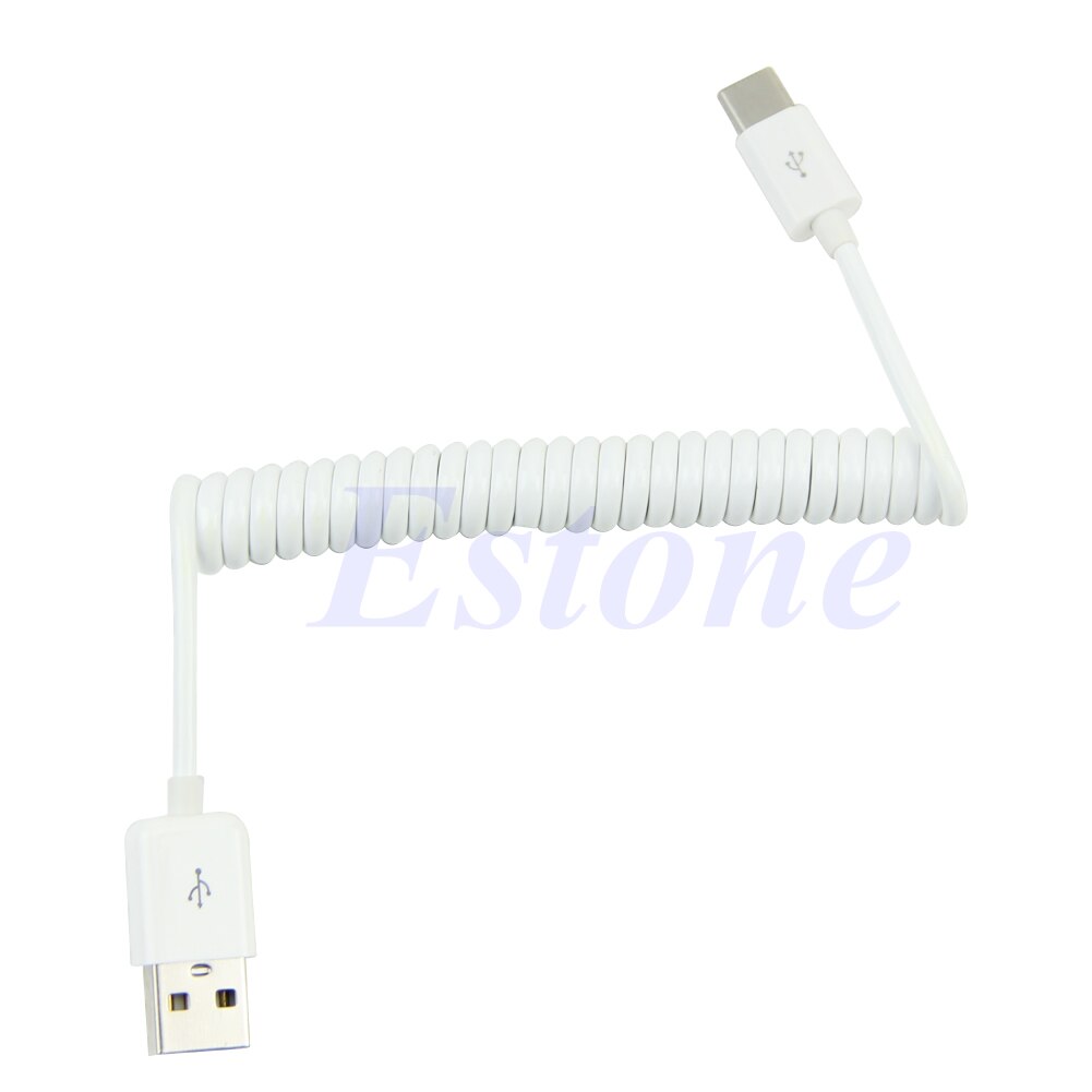 Usb 3.1 type c usb-c fjeder oprullet han til han datakabel