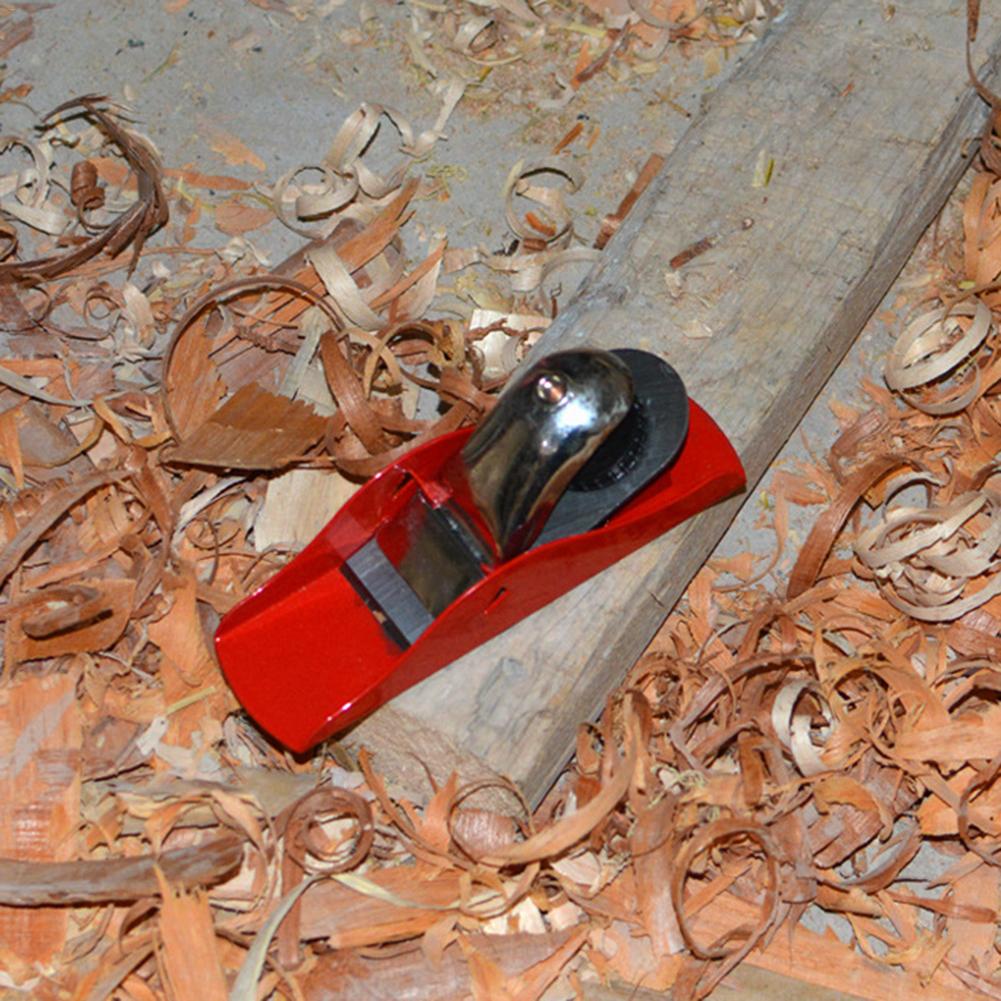 Snickarhyvlar mini röd hyvel handhyvel diy träbearbetningsverktyg bänkhyvel