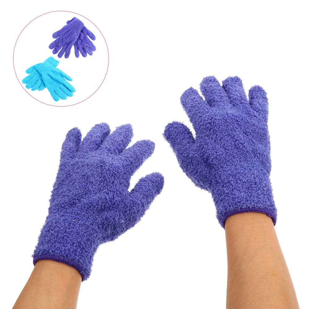 2er Set Mikrofaser Autowaschhandschuhe – Weich, Saugstark & Kratzfrei Für Auto Und Haushalt