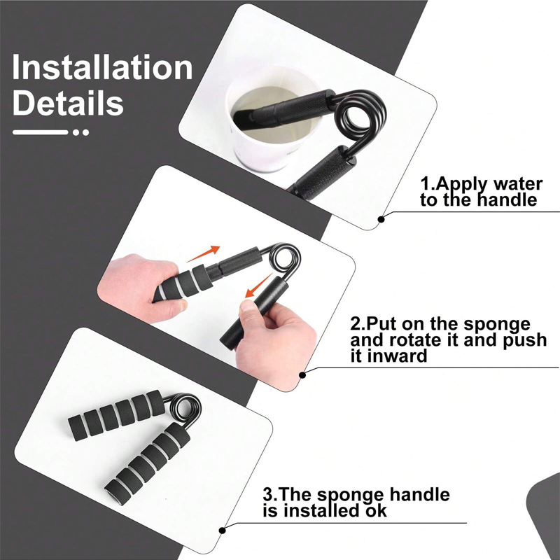 1pz 50LB-350LB Metallo Mano Pinza Rinforzo Dito Ginnico presa Forza Muscolare Braccia allenatore Recupero Polso Attrezzature da palestra