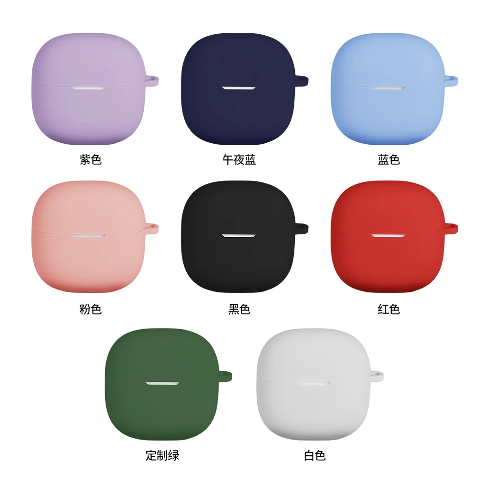 Bezprzewodowe etui na słuchawki Redmi pąki 6 Lite z haczykiem Silikonowe etui w miękkim kolorze dla Xiaomi Redmi pąki 6lite muszla