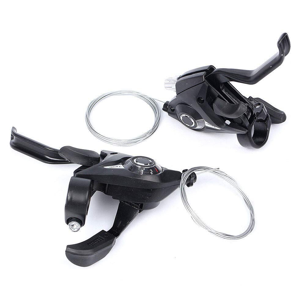 1Pair 21 Speed Bicycle Shifter Brake Conjoined Derailleurs Mountain Road Bike Cycling Disc Handle Shifter Levers For MTB