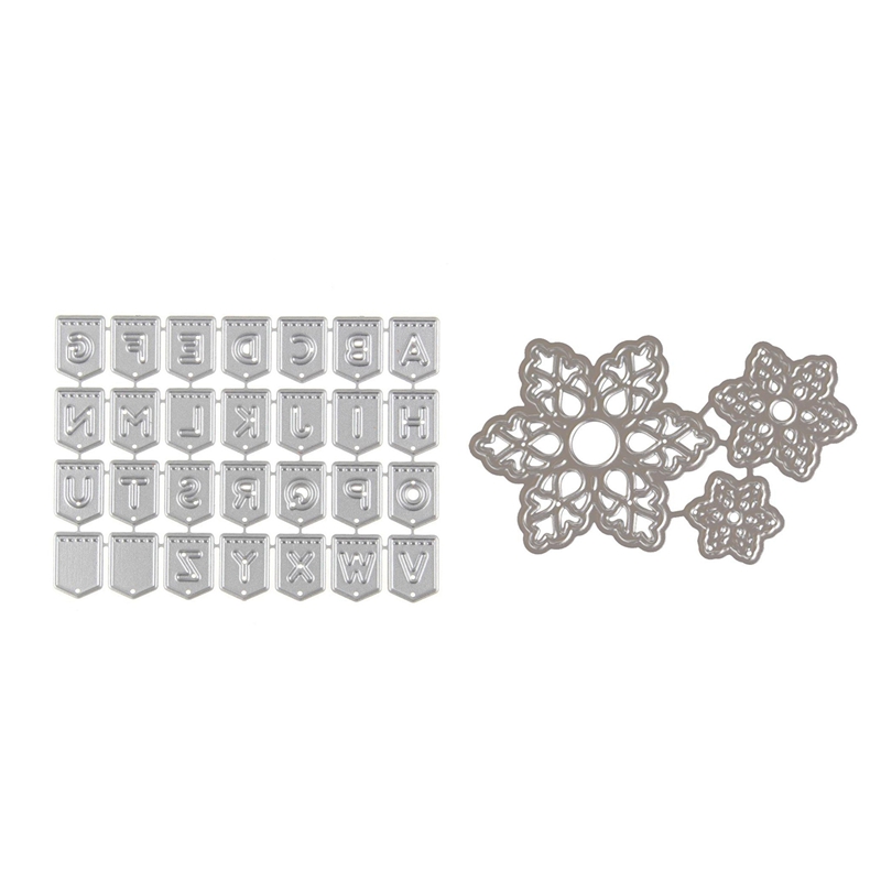 31 stk scrapbooking stanse stansemaskiner preging stanser kutte dies sjablonger, for sizzix big shot og annen preging