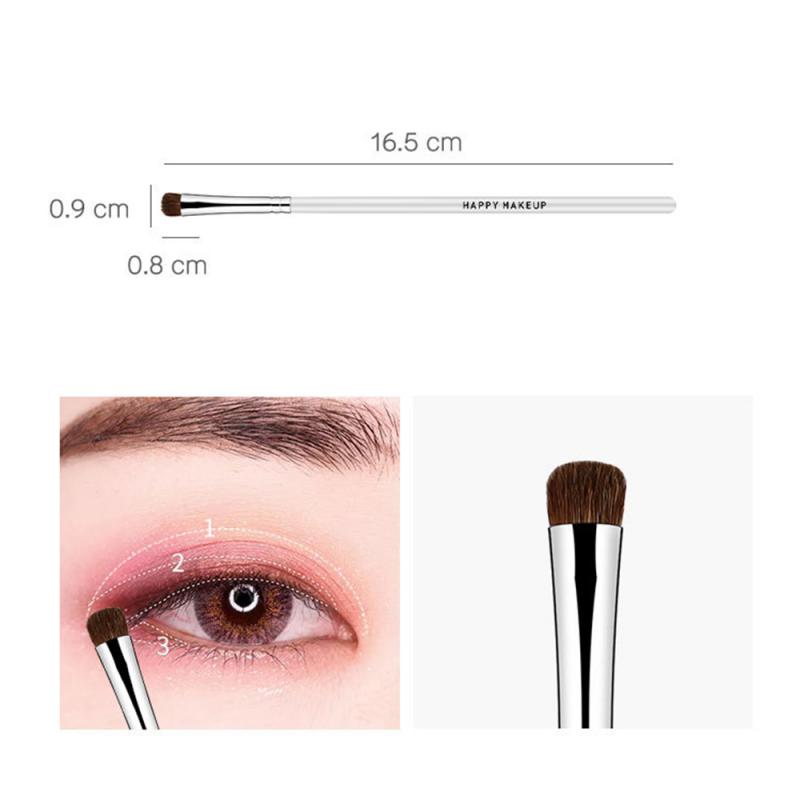 Happymakeup 3Pcs Wenkbrauw Borstel Make-Up Kwasten Set Eyeliner Wimper Lip Make Up Kwast Cosmetische Beauty Tool Kit Animal haar