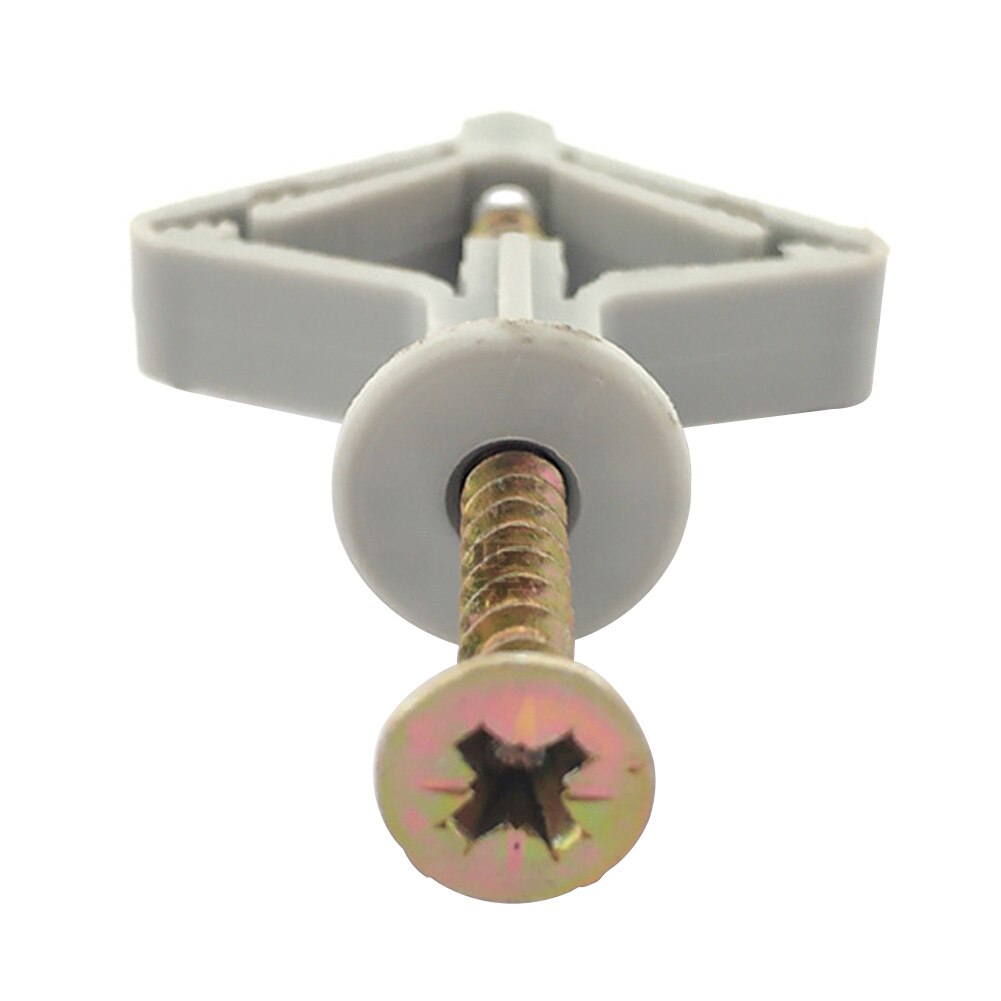 100 Pcs Self-Drilling Drywall Anchors - Quick Drive Expansion Screws For Home Decor