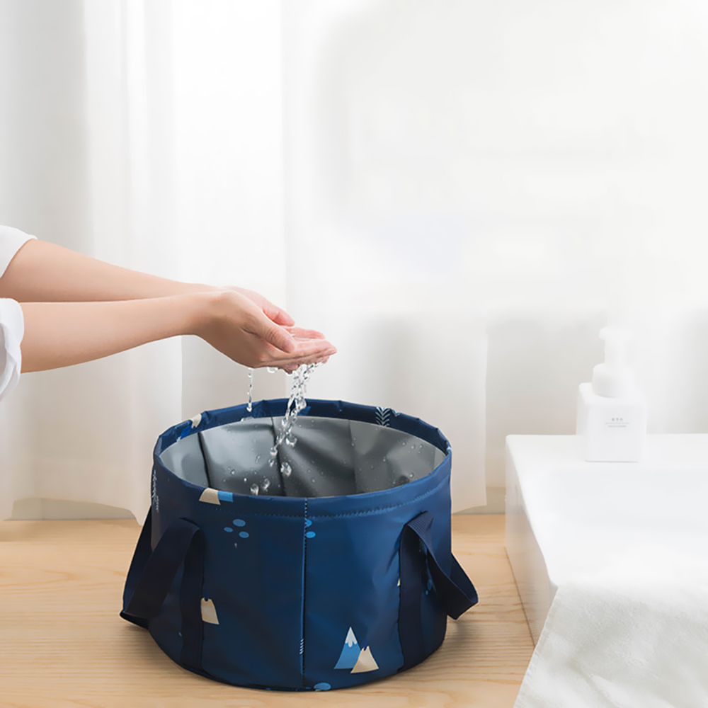 Ultralight Foldable 10L Portable Bucket Outdoor Wash Basin Folding Water Container Camping Picnic Wash Bucket