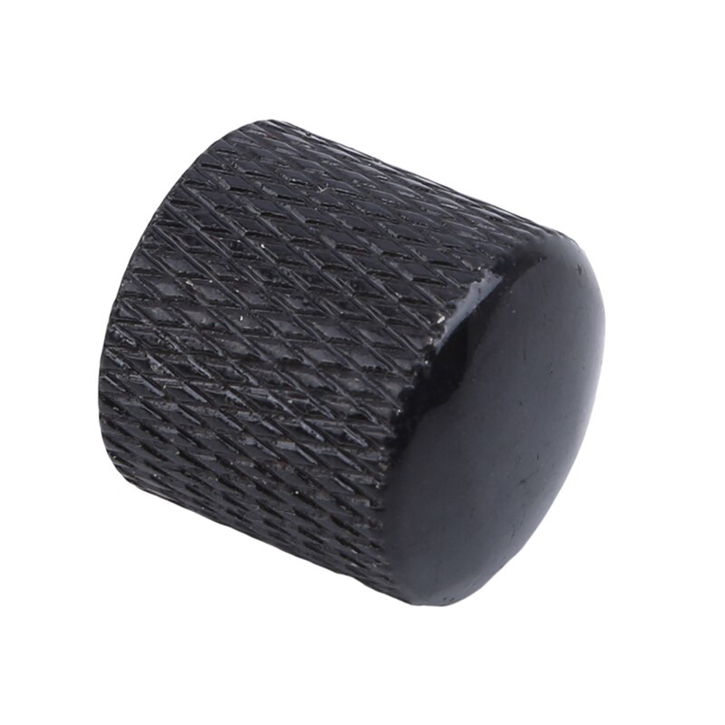 Métal dôme ton guitare basse bouton de commande bouton outils pour Fender A potentiomètre guitare clé pièces musicales: black