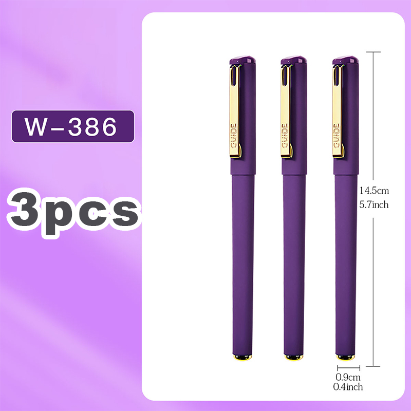 3/6pcs Purple Ink Gel Pens,, 0.7mm,for Writing, Large Capacity Refill, Office Supplies Back To Sochool: lanvender