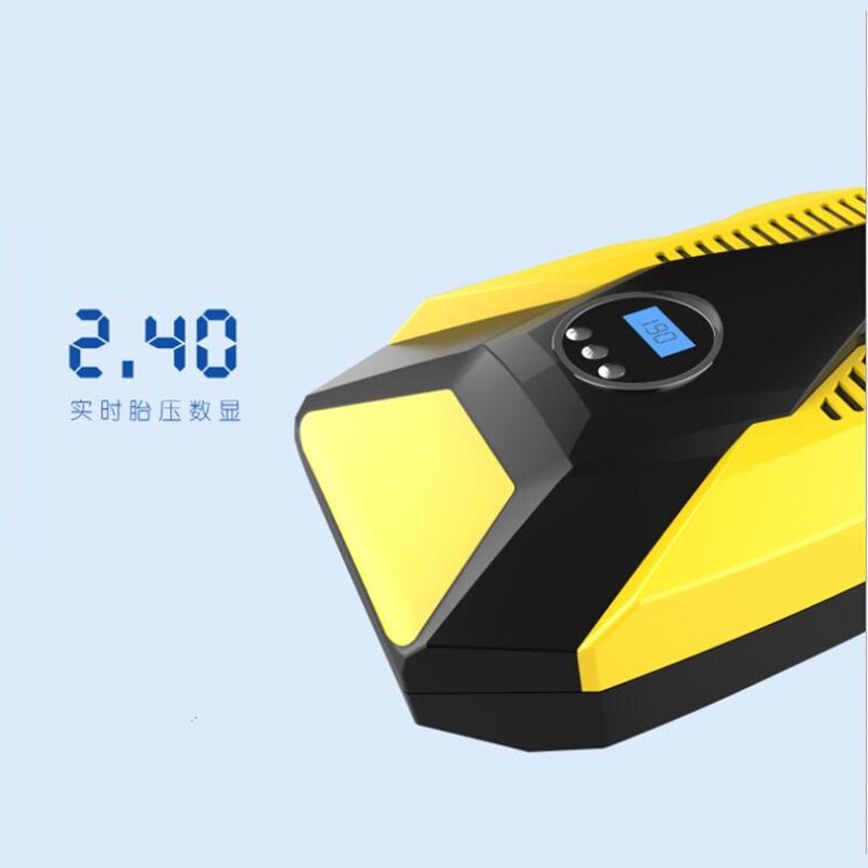 Car Air Compressor 12V Electric Auto Tire Inflator Pump With Preset &amp; Auto Stop Function SUV Super Fast Air Compressors