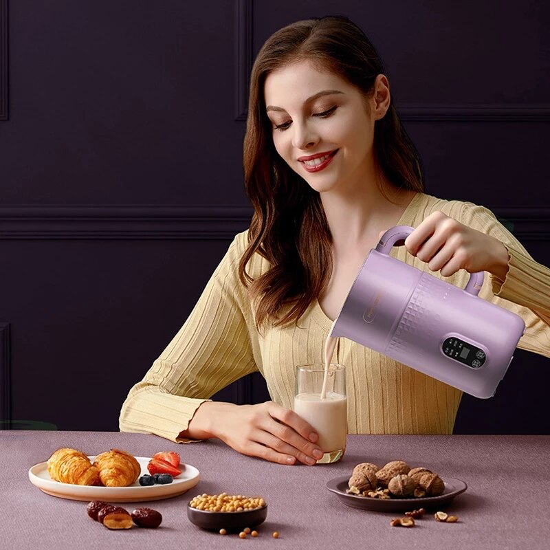 600ml Household Mini Food Blender Soymilk Maker 304 Stainless Steel Multifunction Automatic Heating Food Mixer For Home 220V