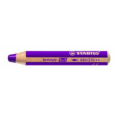 6/10/18PCS German STABILO Invincible Colour Crayon 886 Ultra Coarse Water Soluble Colour Brush Set: Plum
