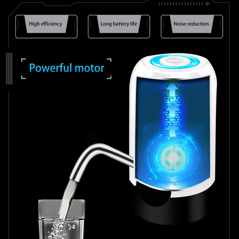 Household Automatic Water Dispenser Bottled Water Manual Water Press Intelligent Portable Water Dispenser USB LED Display