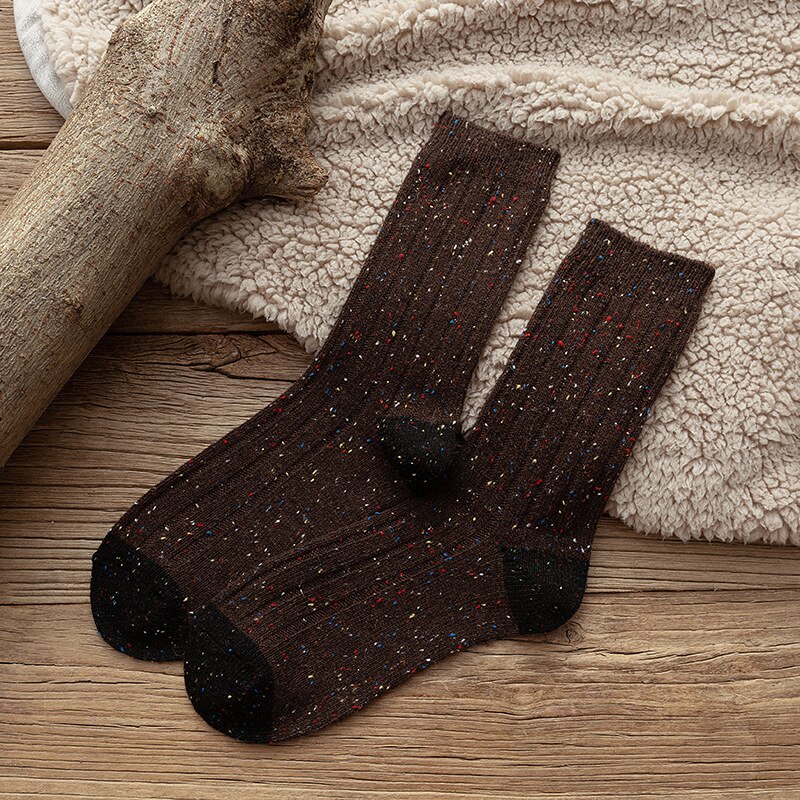 Calcetines de para hombre , nuevos calcetines de Otoño Invierno, calcetines largos transpirables de algodón para negocios, calcetines cortos elásticos para hombre, 1 par