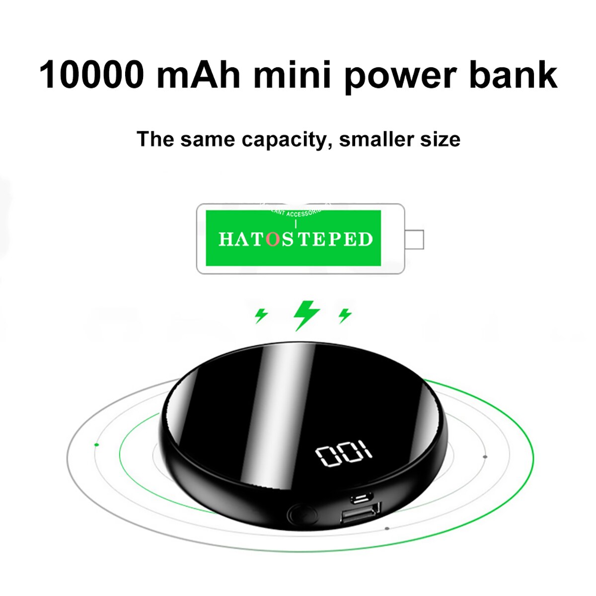 10000mAh Portable Powerbank Wireless Charging Quick Charging Mobile External Battery Charger For HuaWei iPhone Samsung XiaomI