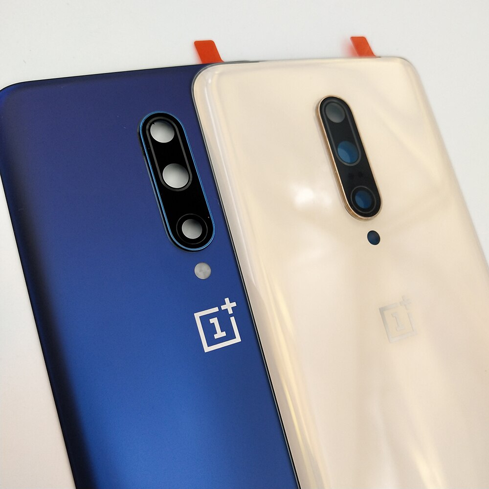 Oneplus 7 pro 7 pro lasinen takakansi takaluukun kotelon kotelon vaihto yhdelle plus 7 pro kameralinssillä + liimalla