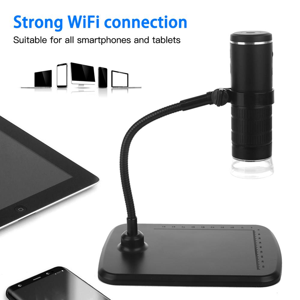 1000X Digitale Microscoop Hd Usb Wifi Microscoop Mobiele Telefoon Microscoop Camera Voor Smartphone Pcb Inspectie Gereedschap 1080P Led