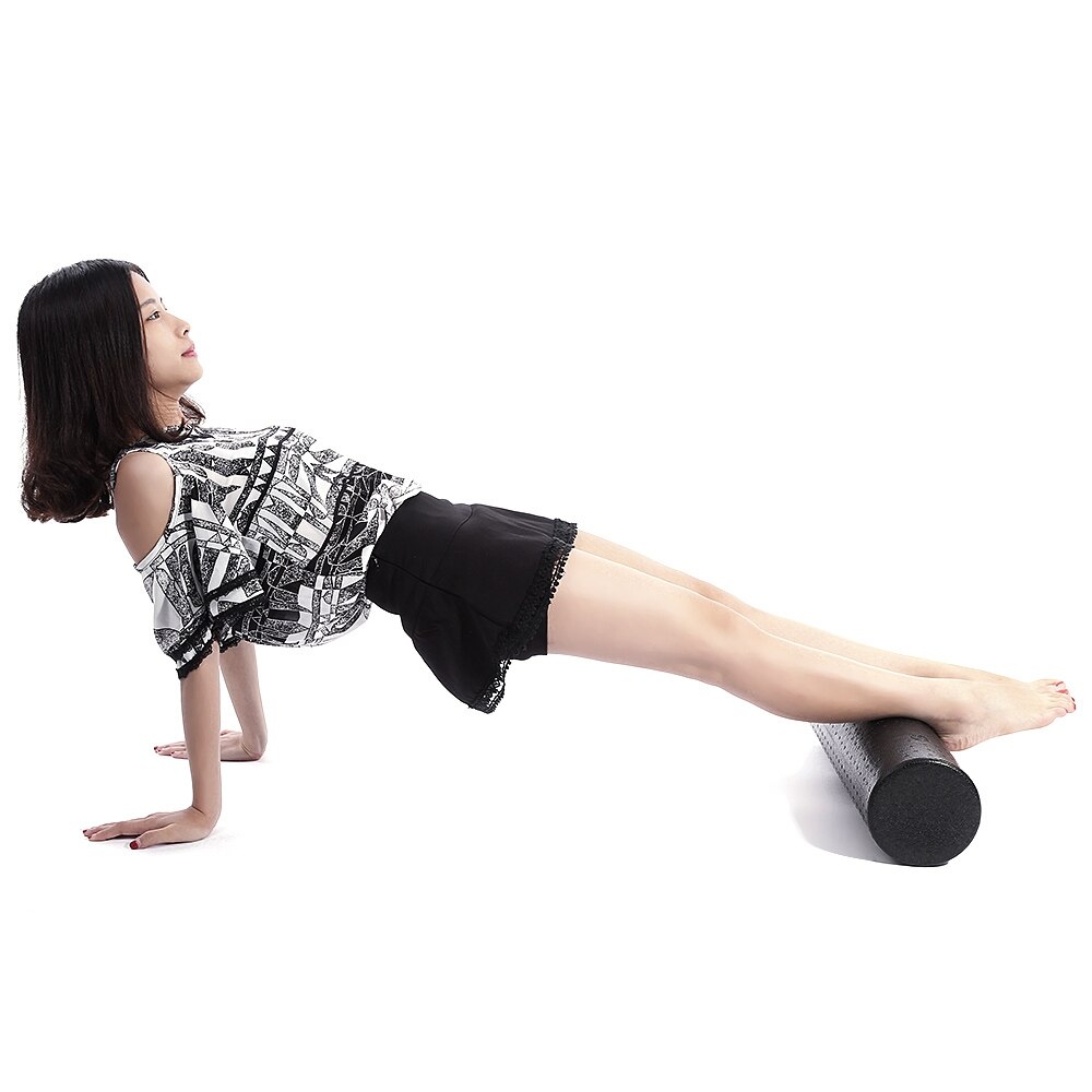 Sort yoga kolonne skum aksel balance aksel yoga gym træning fitness fysioterapi massage udstyr epp skum rulle yoga pilate