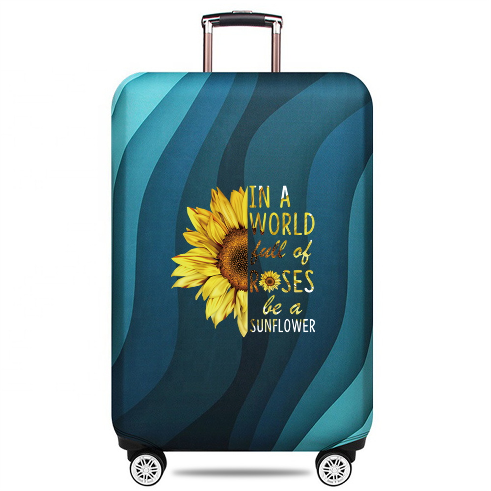 Luggage Cover Stretch Fabric Suitcase Protector Baggage Dust Case Cover Suitable for18-32 Inch Suitcase Case Travel Organizer: XL / Clear