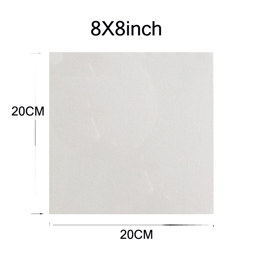 Male lærred panelplader 5*7 tommer 8*10 tommer 9*12 tommer 11*14 tommer 1pc multi størrelse til begyndere kunstnere studerende og børn: 8 x 8 1pc