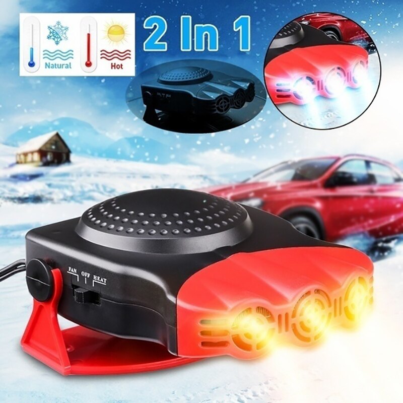 Aquecedor de carro 12v 24v carro elétrico aquecedor vento defogger neve defogger ar descongelamento