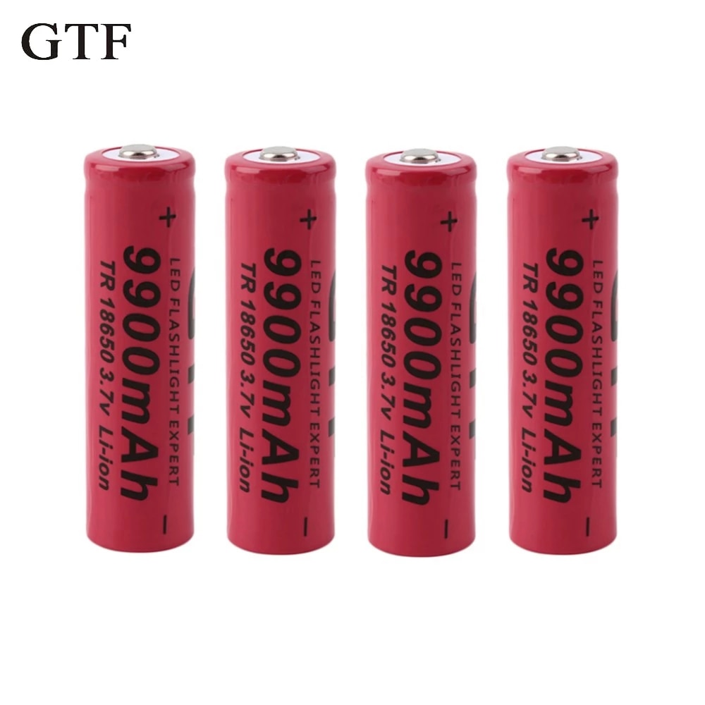 GTF akku 18650 batterie 3,7 V 9900mAh lithium-ionen-akku für Led taschenlampe zelle 18650 batterie