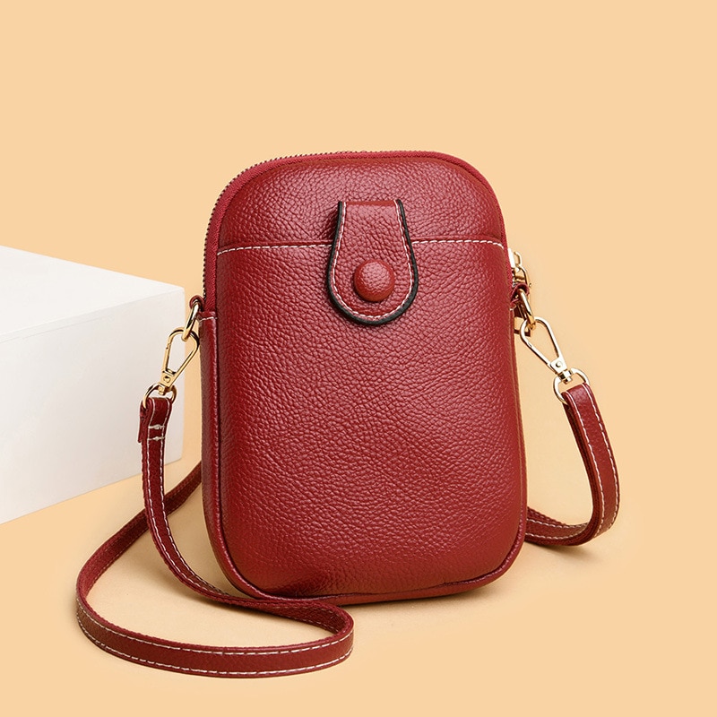Mini Shoulder Bag Women PU Leather Crossbody Bag Mobile Phone Purse Wild Small Square Bag Travel Multifunction Handbag sac main
