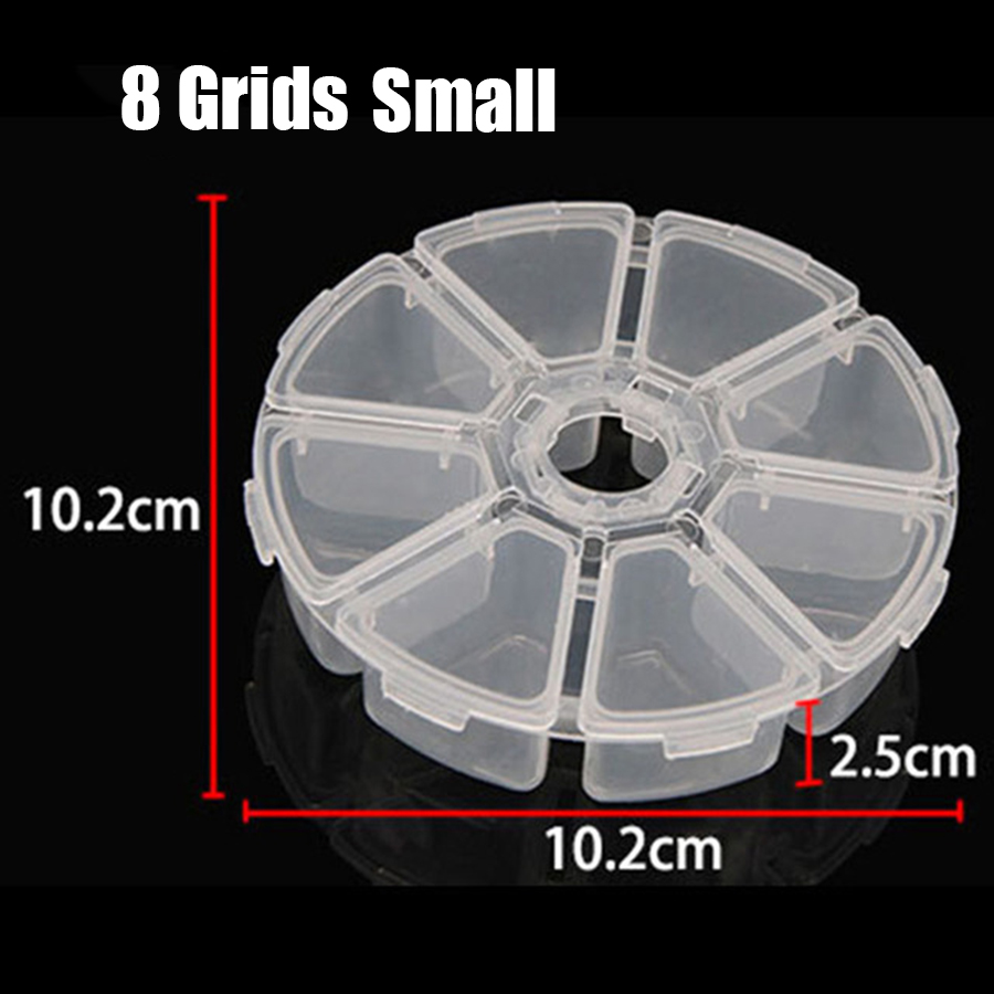 28/56/64 Grids Diamond Painting Storage Box Tool Accessories Bead Container Rhinestone Diamond Embroidery Stone Organizer: 1pc 8 white