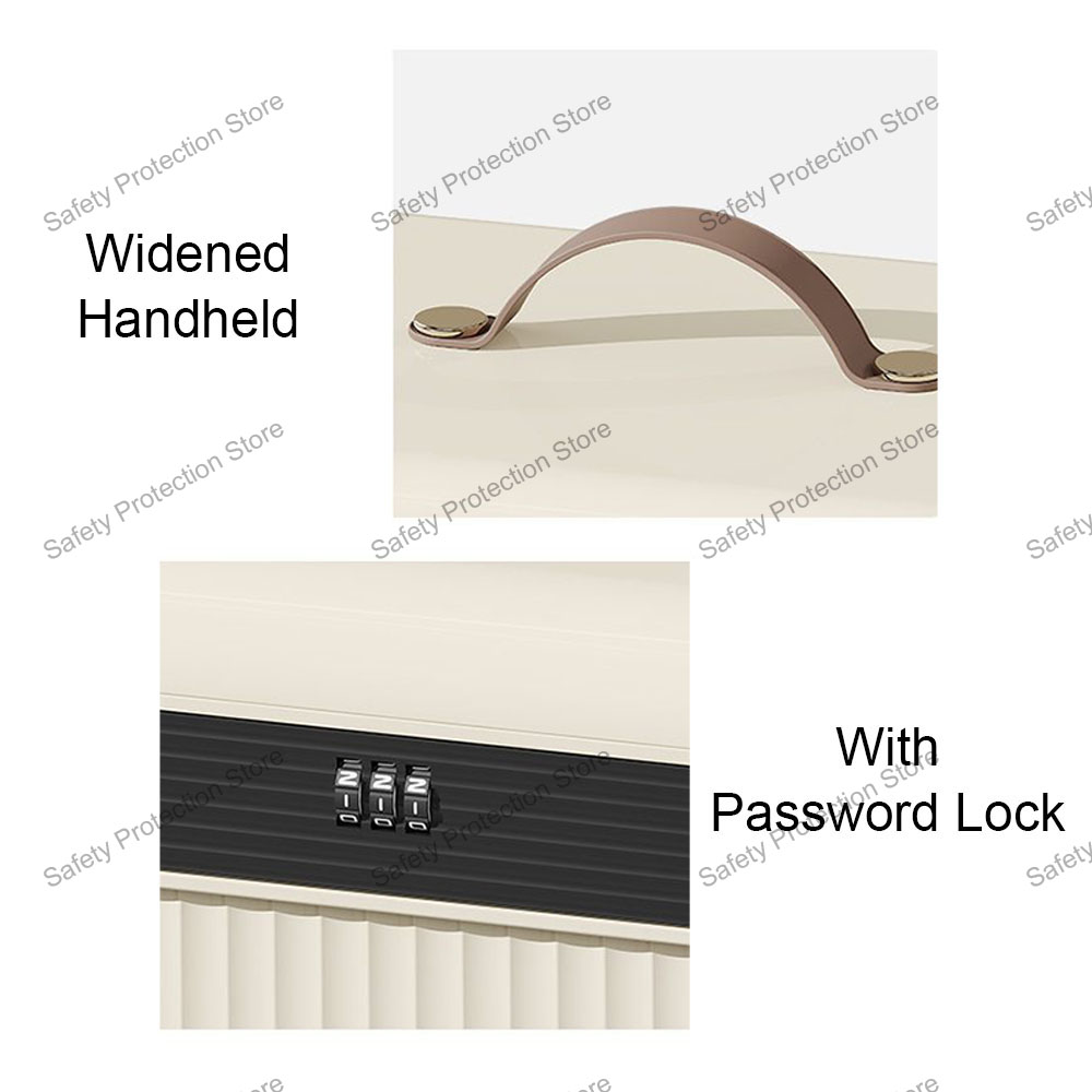 3-cijferig wachtwoordslot kluis thuis sieraden paspoort document snacks draagbare opbergdoos reizen privacy beveiliging organisator geval