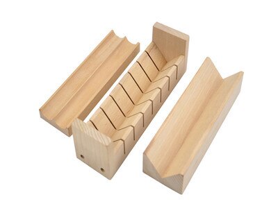 DIY Wooden Sushi Maker Equipment Kit Practical Bread Cheese Meat Food Cutter Form Maker Cooking Tools Kitchen Resturant LA407: heartdiamondTriangle