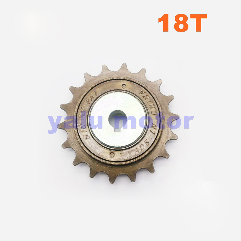 16T 18T 20T 22T Ebike Ruota Libera con Adattatore di base per unire Motore 1/2 "X" 1/8 "Catena di Misura #410 Catena Della Bicicletta per Guida a Sinistra Del Motore: 18T con adattatore