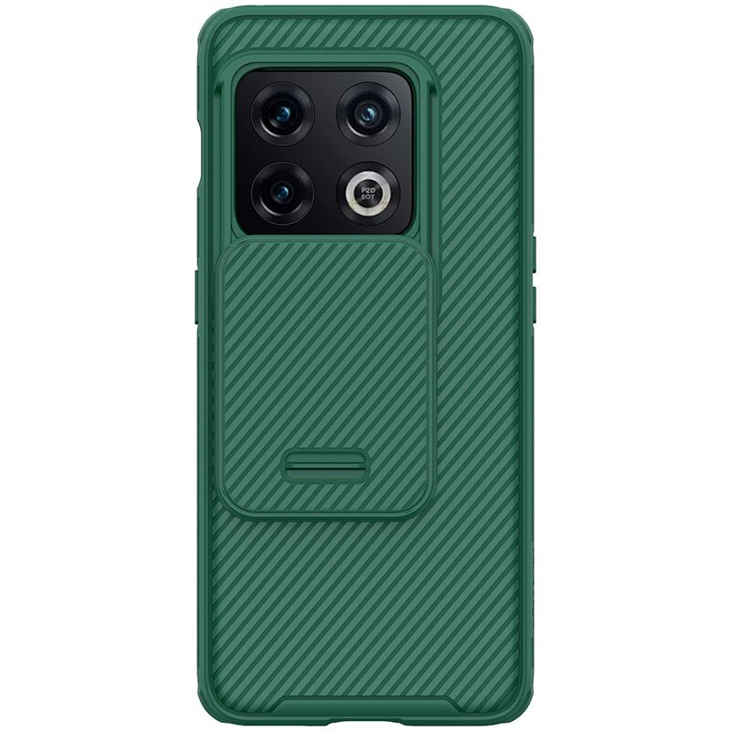 Nillkin camshield pro caso para oneplus 10 pro tpu pc camera slider luxo à prova de choque volta capa do telefone: Green