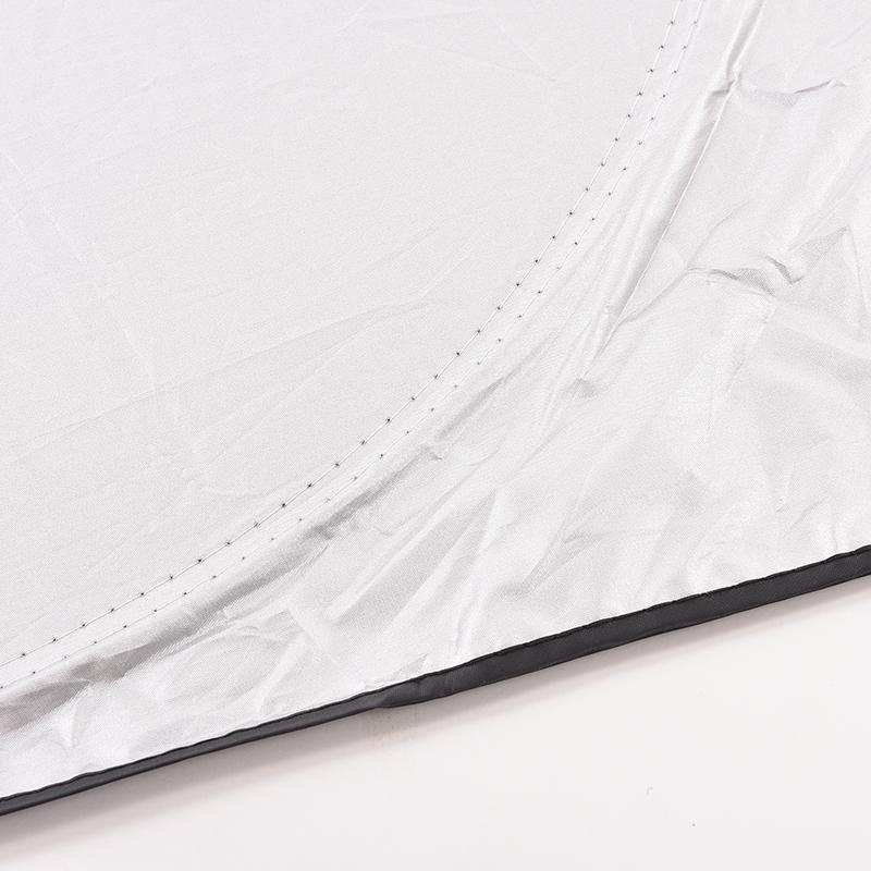59x27 Inch Silver Nylon Windshield Sun Shade For Ford Ranger - Blocks UV & Heat