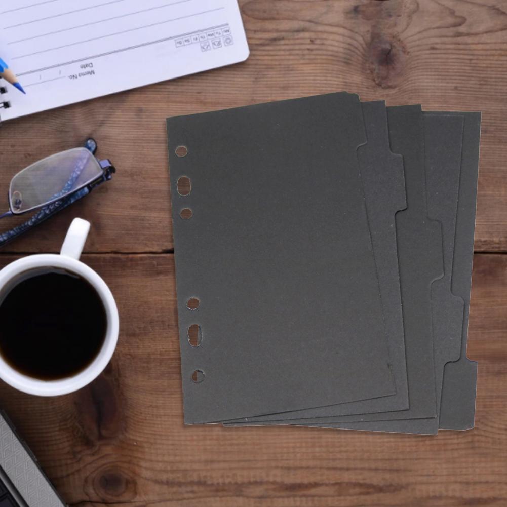 Duże 5 szt. Trwałe notatki na książki dzielniki na przedmioty przekładki na segregatory papierowe trwałe robić biura