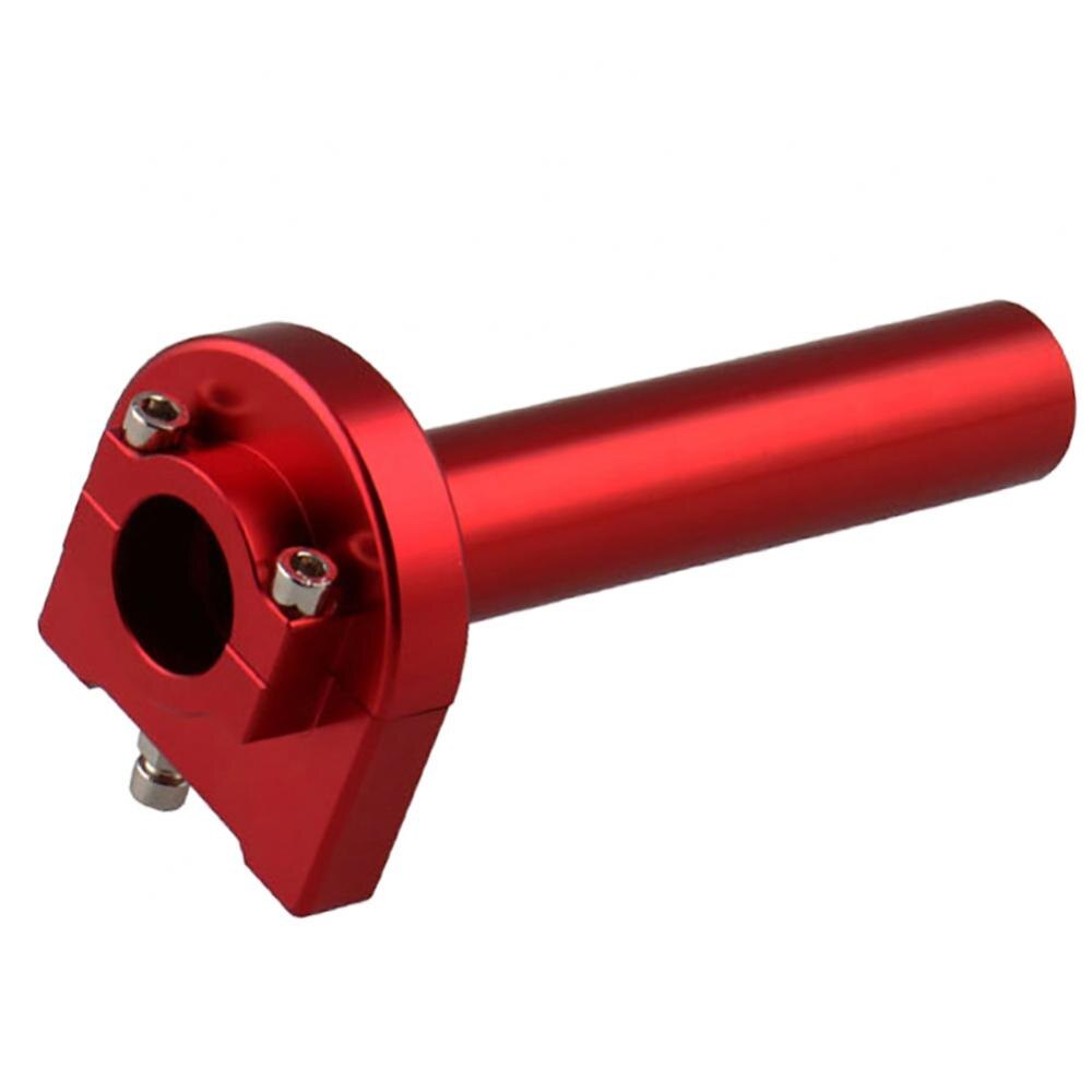 Universal Motorcycle CNC Aluminum Handle Accelerator Throttle Twist Grips Handlebar Big Throttle Grips Modification Parts: Red