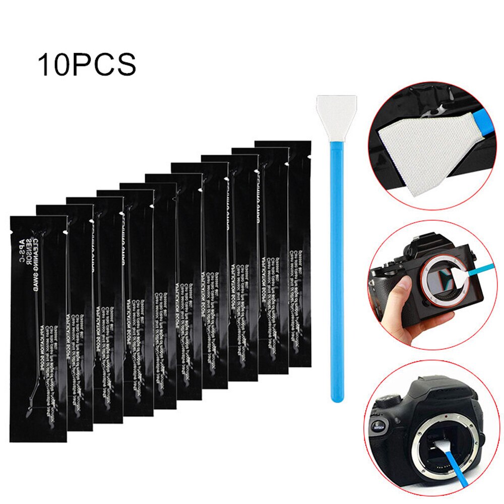 10pcs Sensor Cleaning Kit Cleaner Swab Ultra for Digital Camera's CCD or CMOS Sensor for Full-Frame APS-C Sensors: 16mm