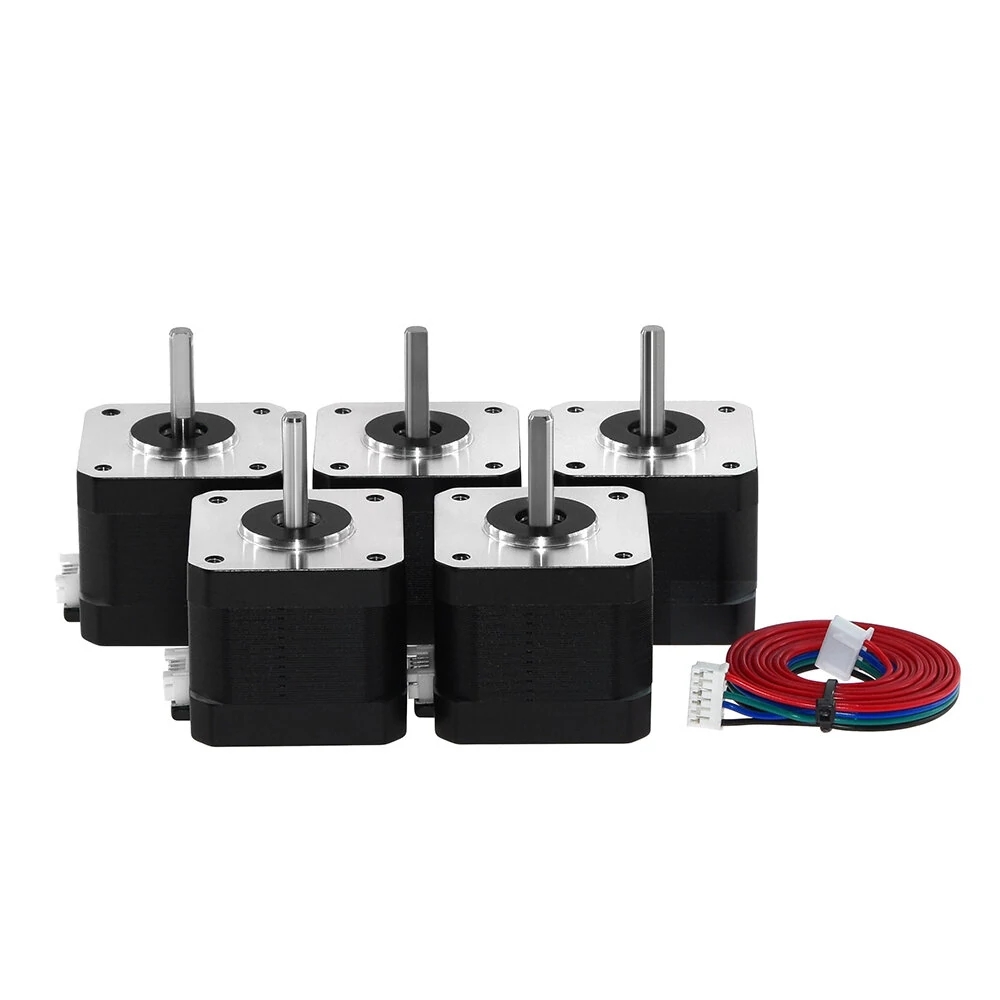 Nema 17 Schrittmotor Mit Bremse – 1,7A, 40Ncm, 2-phasig, 4 Drähte, 17HS4401S, Für Plotter, 3D-Drucker & Automatisierung