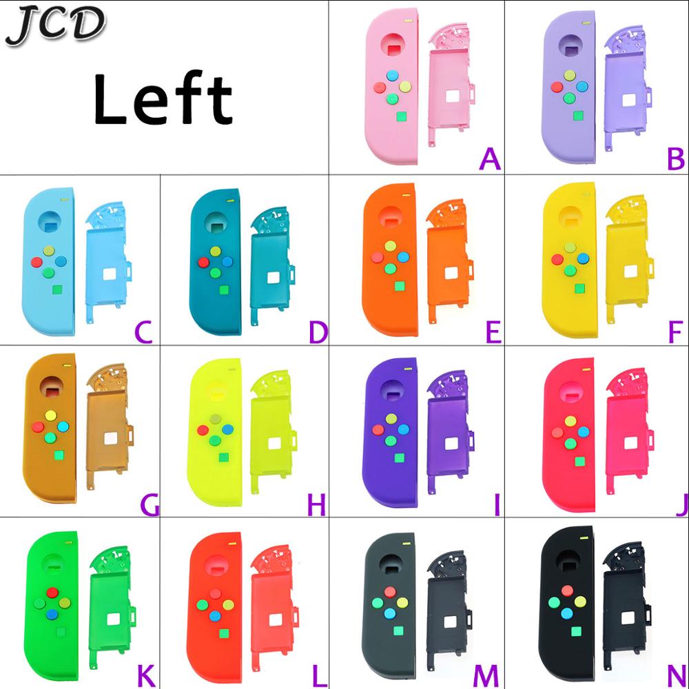 JCD 1set Replacement Housing Hard Shell Skin Case for Nintend Switch NS Joy-Con Controller Green Faceplate Cover for joycon