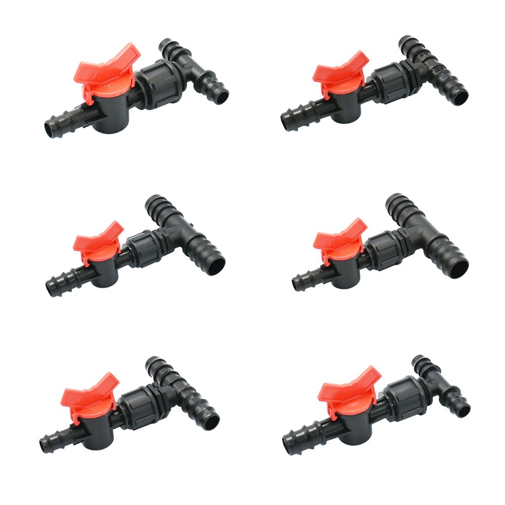 Drip Irrigation Pe Tube Tee Splitter 16/20/25mm Barbed Fittings Reducer Hose Transitional Coupling For PE Pipes