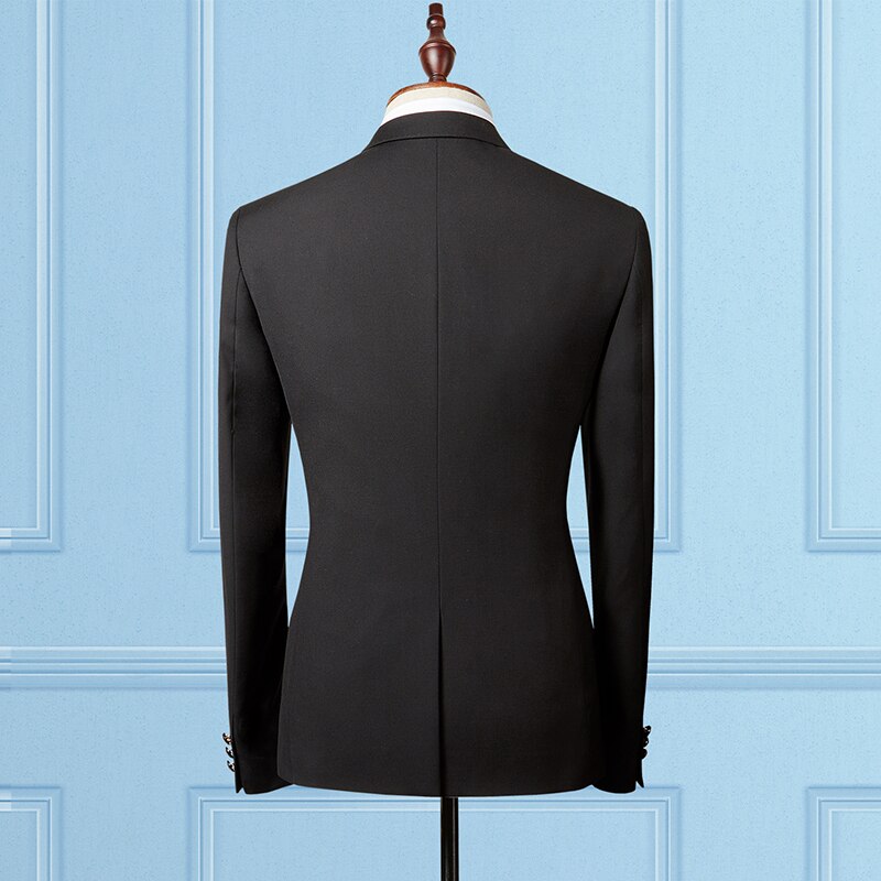 Men Black Blazer Jackets Business Wedding Men Suit Jacket Slim Mens Formal Suit Coat Asian Size S M 4XL 5XL