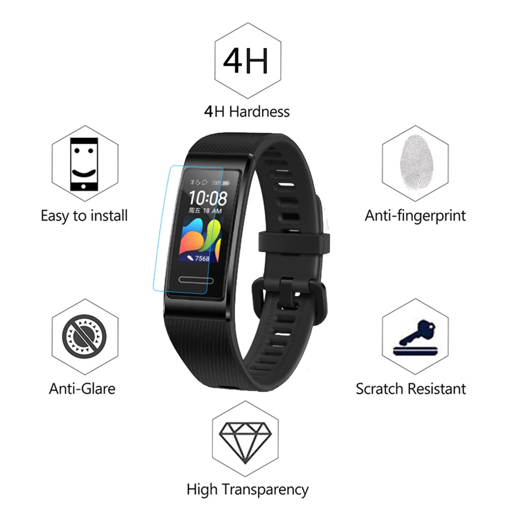 Voor Huawei Band 4 4 Pro Smart Horloge Tpu Scherm Beschermende Film Hydrogel Film Ultra Volledige Cover Soft Hd Clear anti-Kras