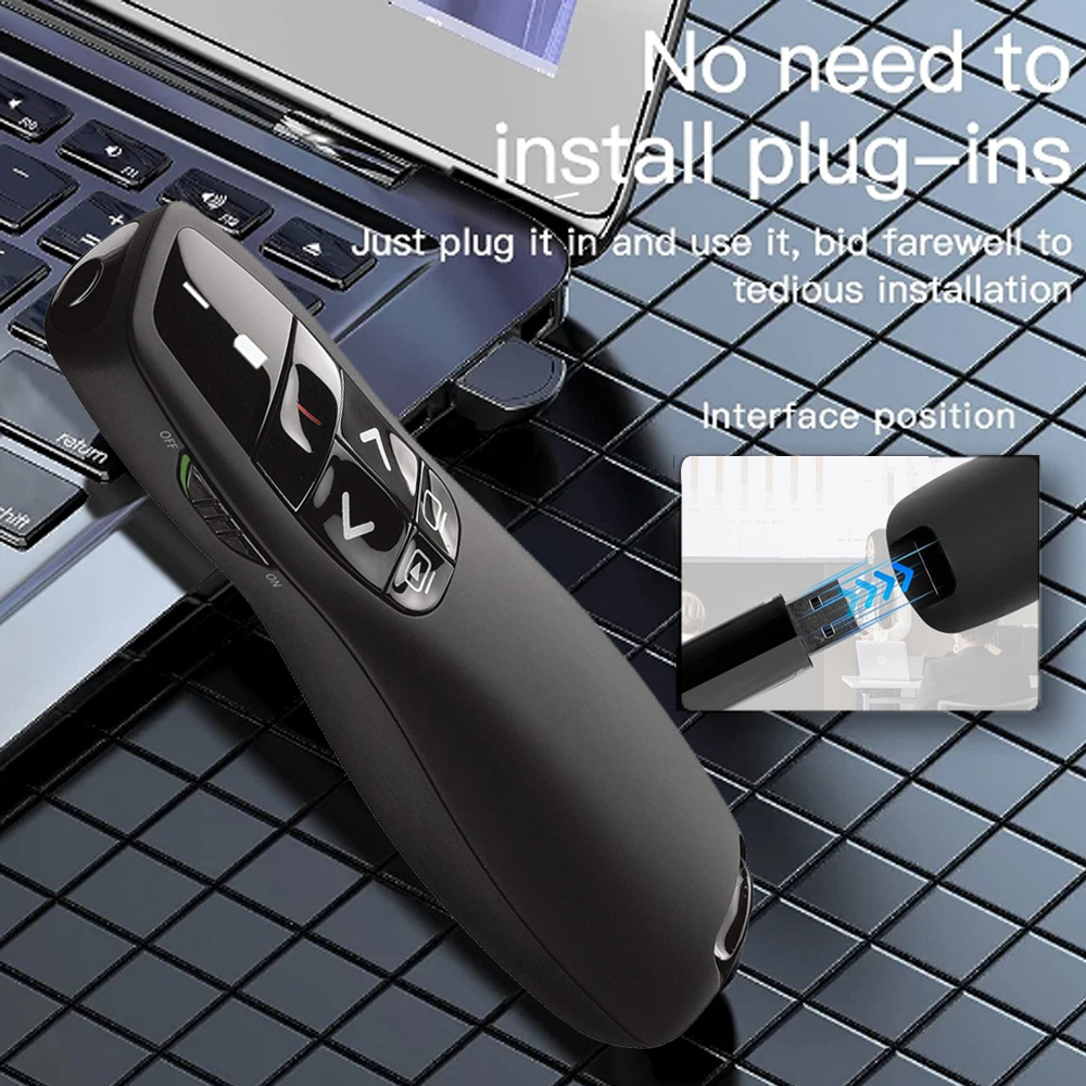 R400 USB Wireless Presenter Roter Zeiger Stift PPT PowerPoint Präsentationseiten nach oben und unten Fernbedienung Lehrer