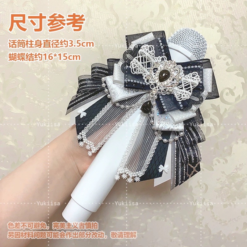Grampo de cabelo strass estilo japonês para mulheres e meninas, bastão lanterna, laço rosa, artesanal, luz lolita, cocar, acessórios