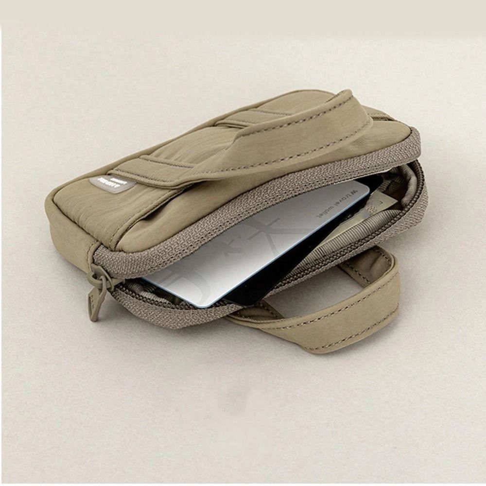 Portable Nylon Coin Purse Korean Style Zipper Pouch Men Wallet Bank Card Organizer Lightweight Mini Earphone Storage Bag Girls