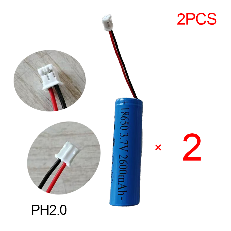 1S1P 18650 wiederaufladbarer Lithium-Akku, 3,7 V, 2600 mAh, geeignet für elektrische Zahnbürste, Bluetooth-Lautsprecher, 3 7 V wiederaufladbar: Beige