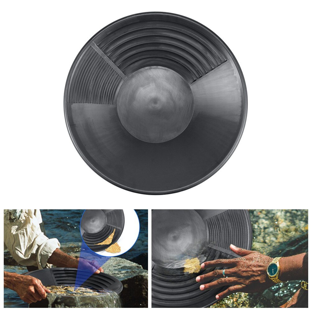 Plastic Gold Pan Basin Nugget Mining Pan Dredging Prospecting River Tool Wash Gold Panning Equipment