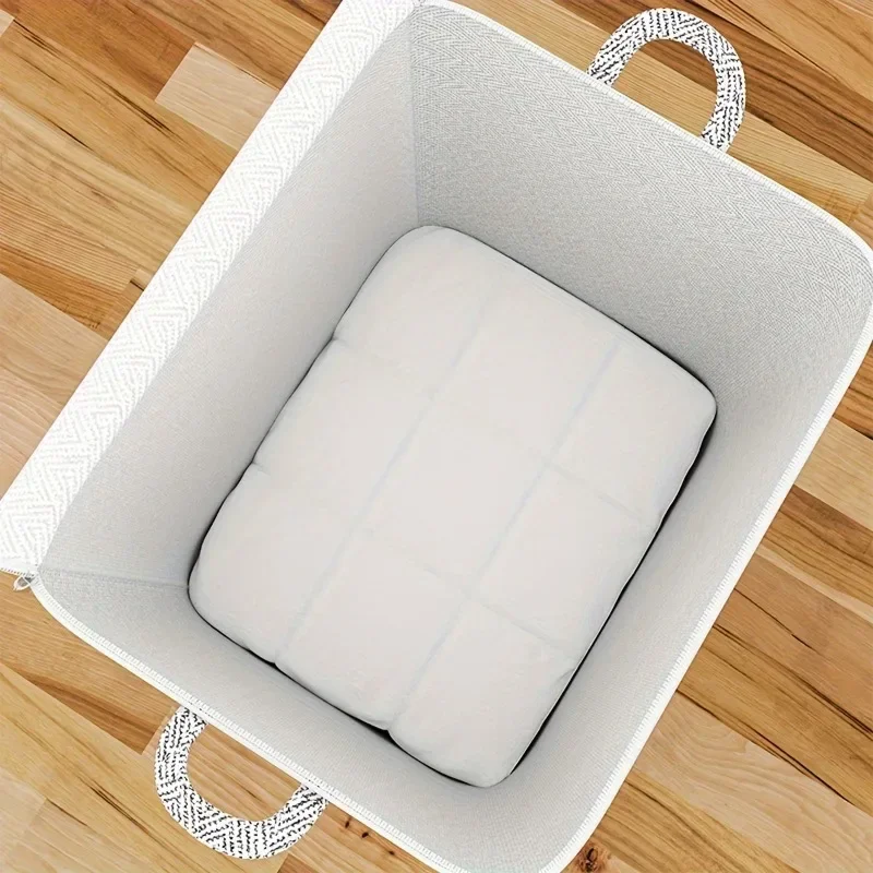 Cajas de almacenamiento estereoscópicas, cajas de almacenamiento para el hogar con ventanas, cajas organizadoras, almacenamiento de armario plegable de gran capacidad de tela