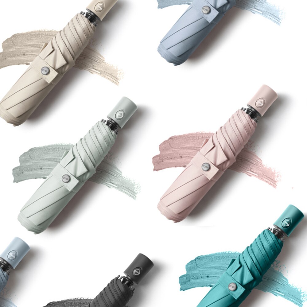 Rain and sun umbrella sunscreen vinyl shine uv female automatic folding shade upf50 + parasol umbrella beach umbrella