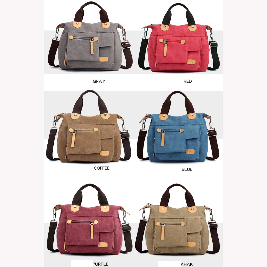Canvas Shoulder Bag Female Handbag Women's Totes Messenger Packs Femme De Marque Casual Bolsos Mujer Girl's Crossbody bags